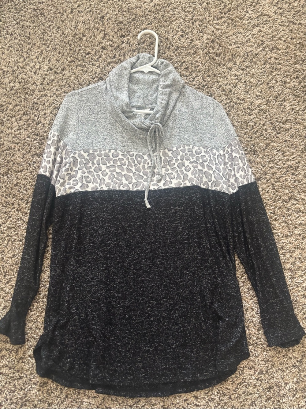 TWO Cozy Colorblock Cowl Neck Sweaters